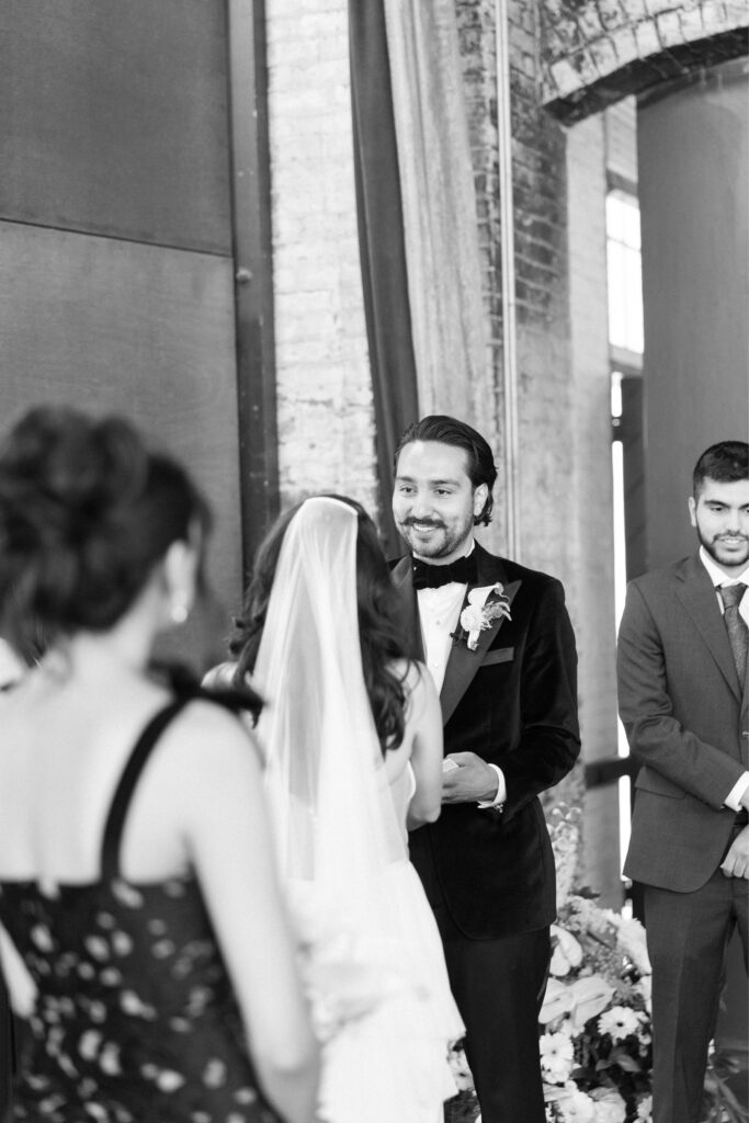 Intimate wedding ceremony at The Huron Substatio