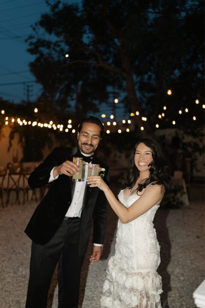 Joyful reception moments at The Huron Substation.