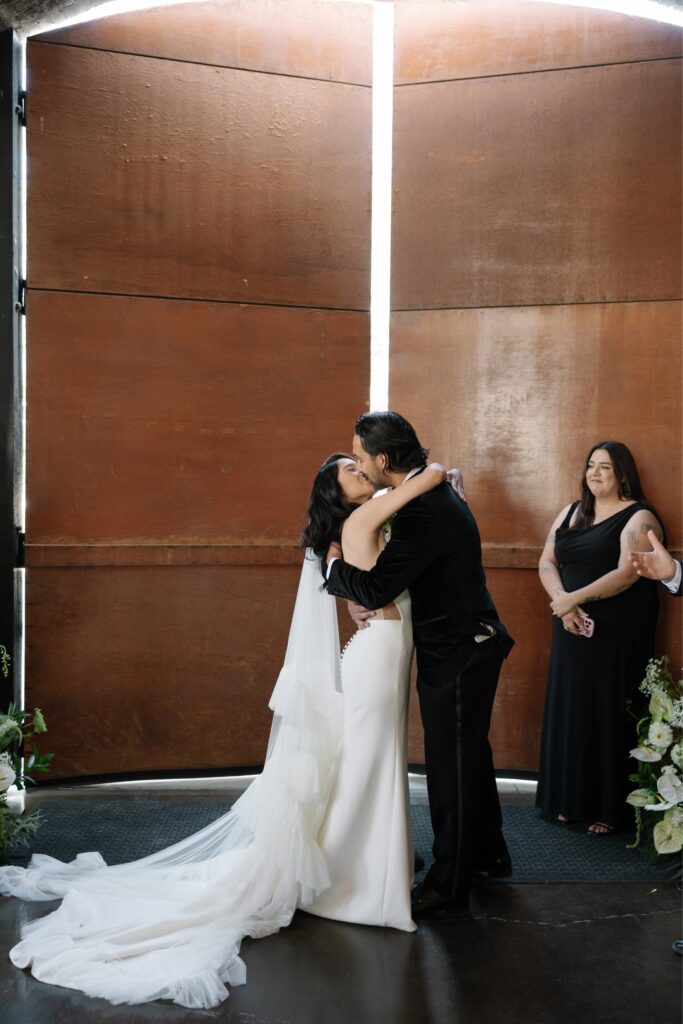 Intimate wedding ceremony at The Huron Substatio