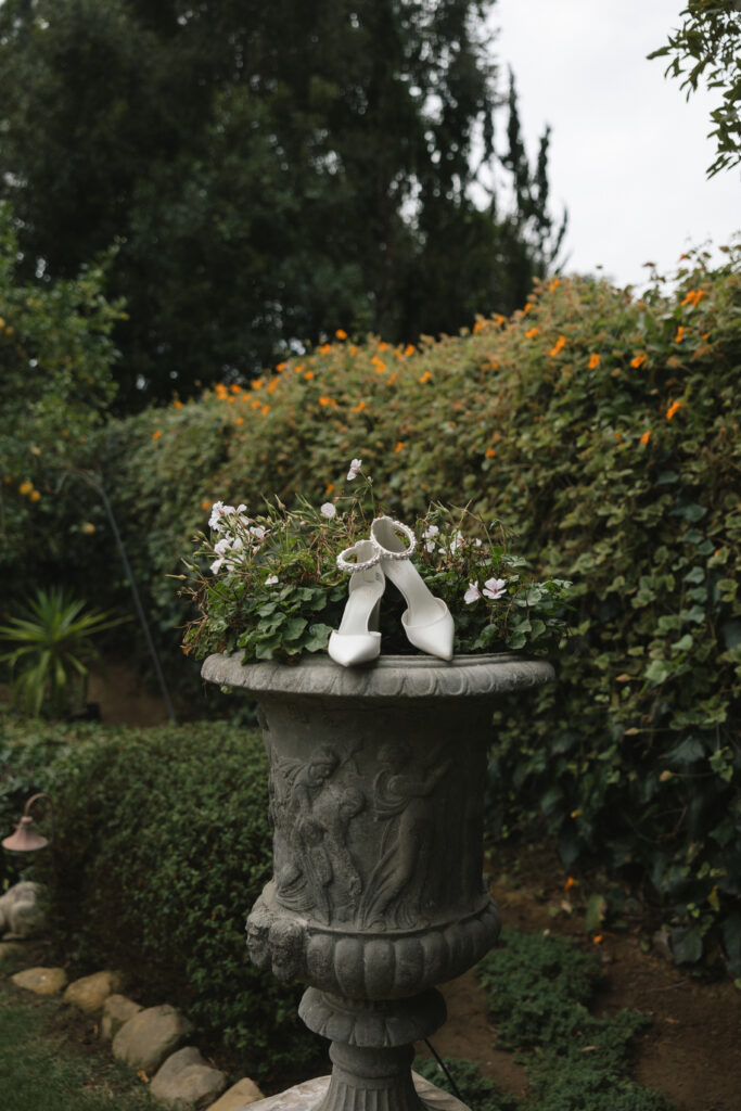 Bridal details before a Santa Barbara wedding.