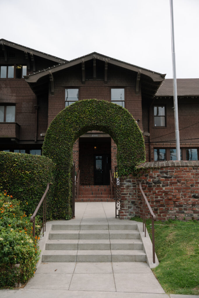 Exterior of the Long Beach Museum of Art wedding venue.
