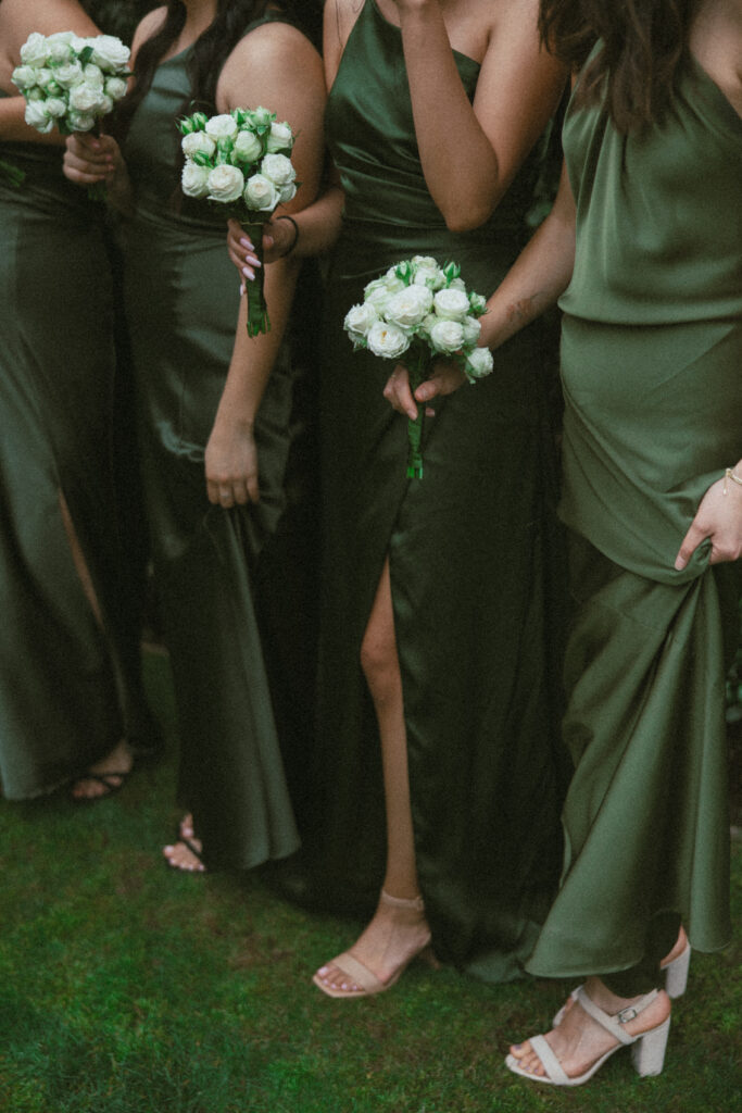 Wedding morning moments before the ceremony.