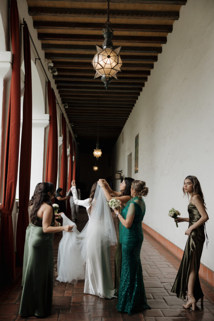 Moments before the ceremony at the Santa Barbara Courthouse.