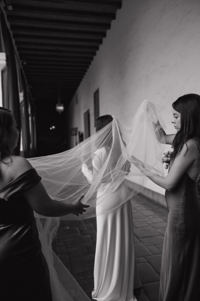 Moments before the ceremony at the Santa Barbara Courthouse.