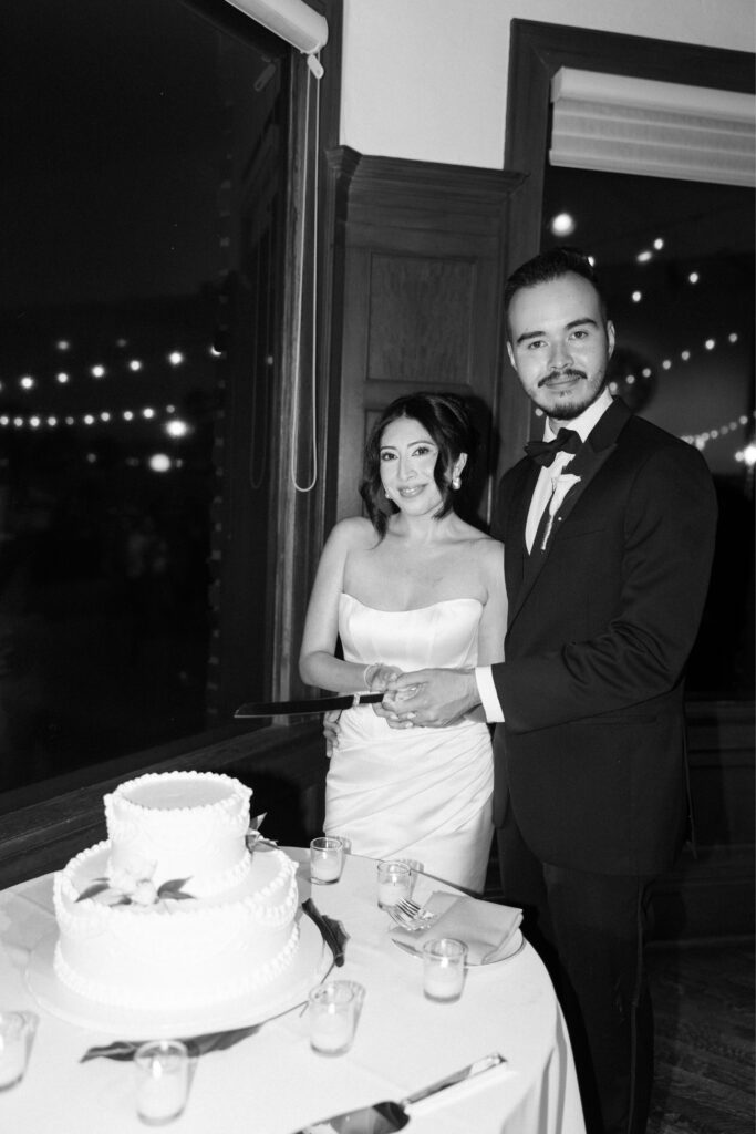 Wedding reception at the Long Beach Museum of Art.