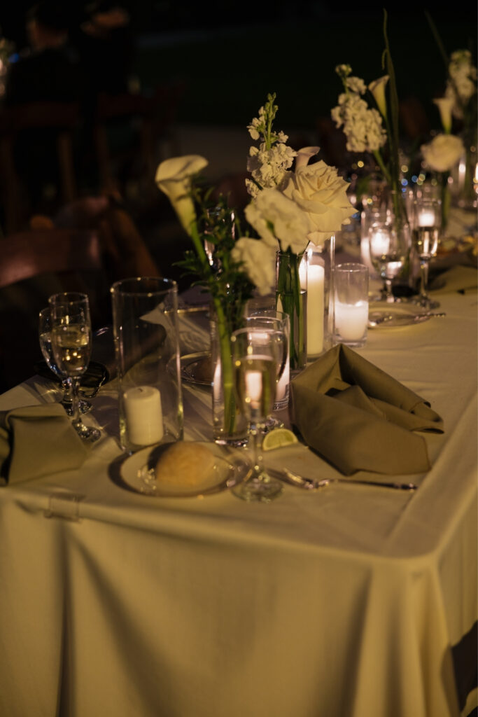 Wedding reception at the Long Beach Museum of Art.